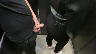 She Did Not Notice How I Got A Dick In The Elevator And Started To Seduce Her But It All Ended Up Wi